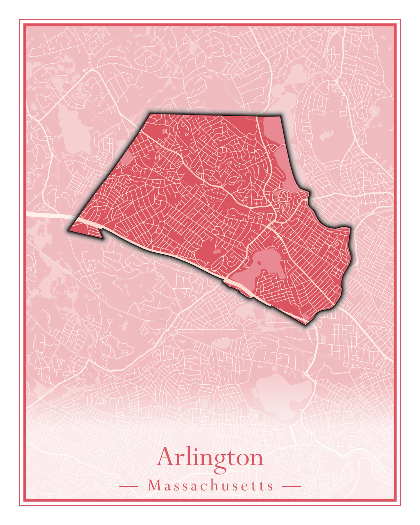 Massachusetts Towns - Street Map (Andover - Ashburnham)