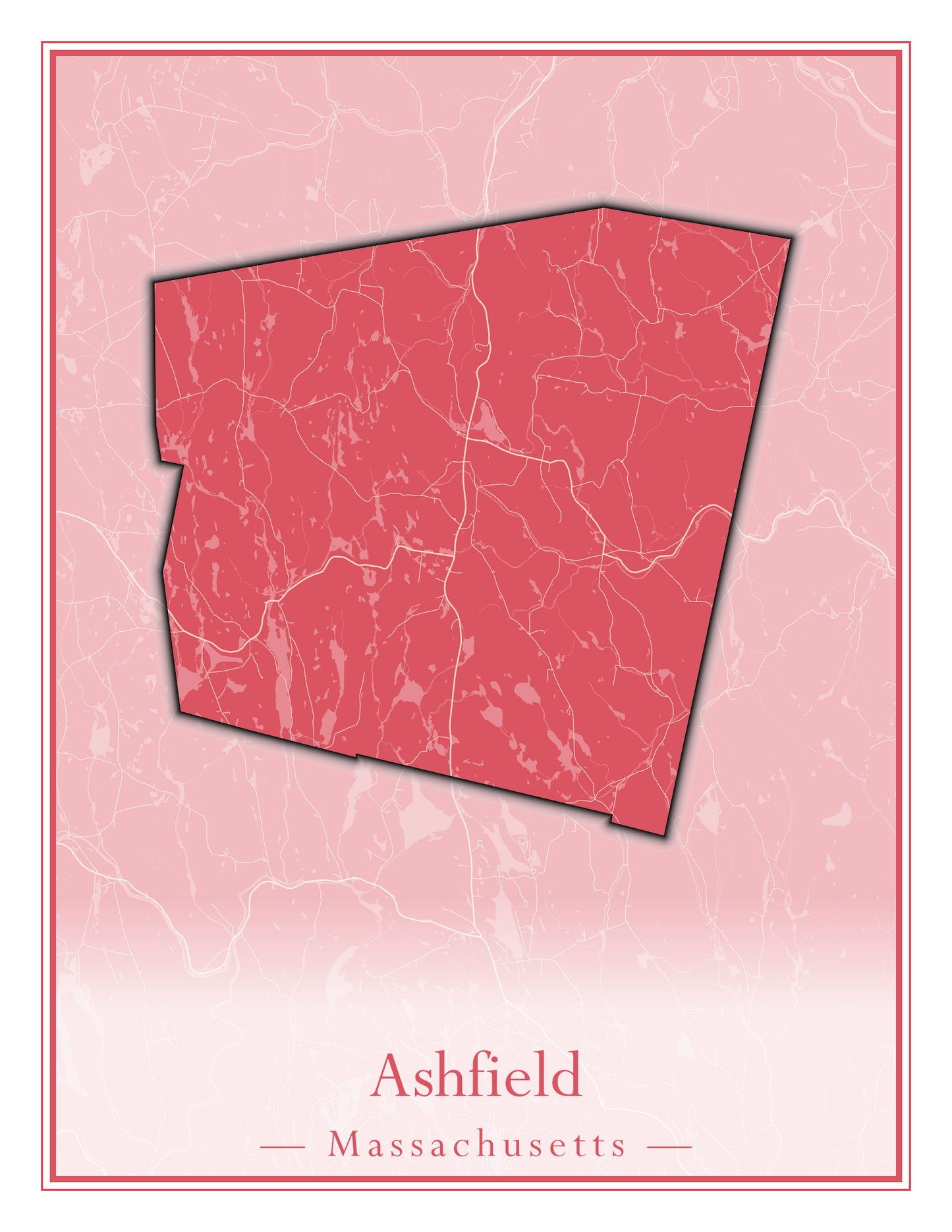 Massachusetts Towns - Street Map (Ashby - Athol)