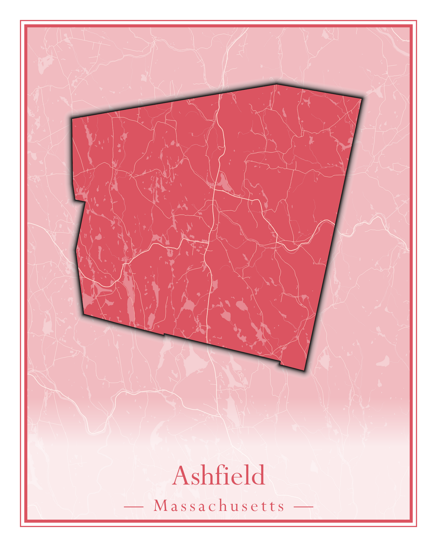 Massachusetts Towns - Street Map (Ashby - Athol)