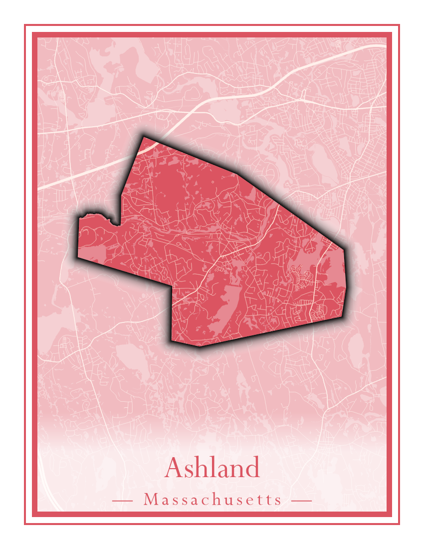 Massachusetts Towns - Street Map (Ashby - Athol)