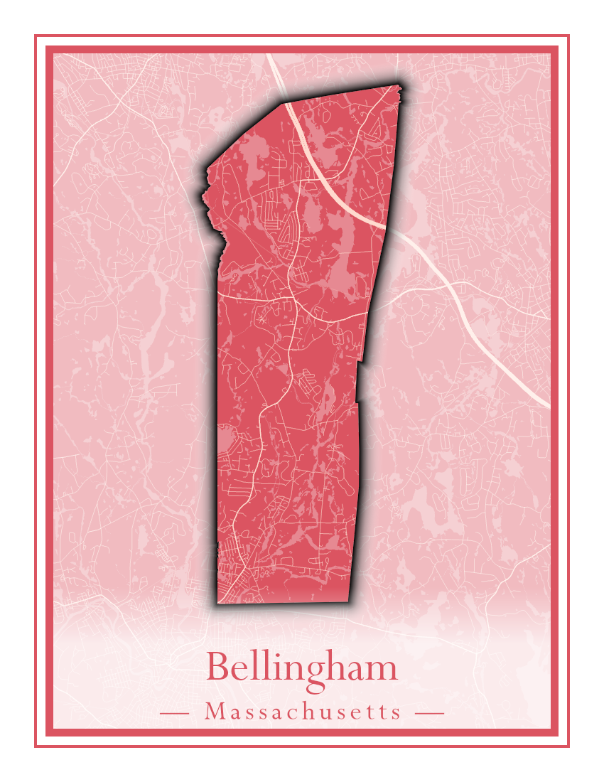 Massachusetts Towns - Street Map (Belchertown - Berkley)