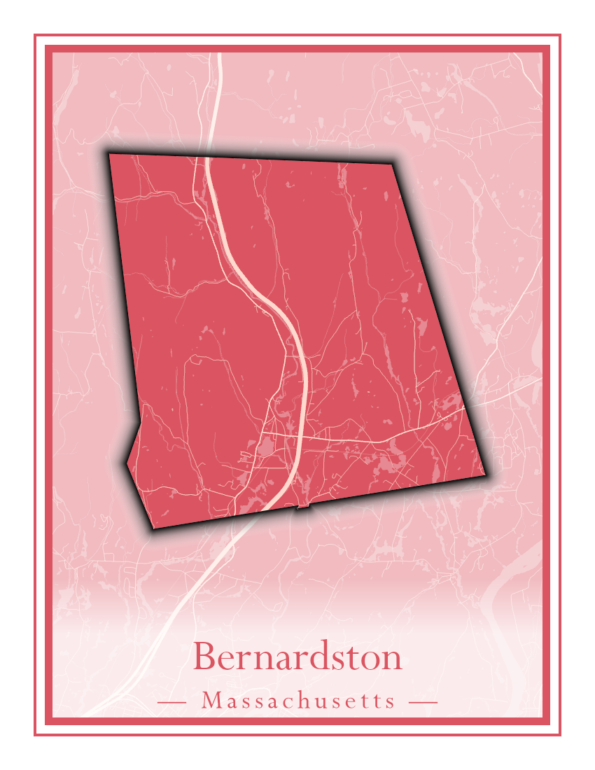 Massachusetts Towns - Street Map (Berlin - Billerica)