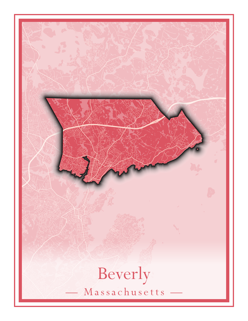 Massachusetts Towns - Street Map (Berlin - Billerica)