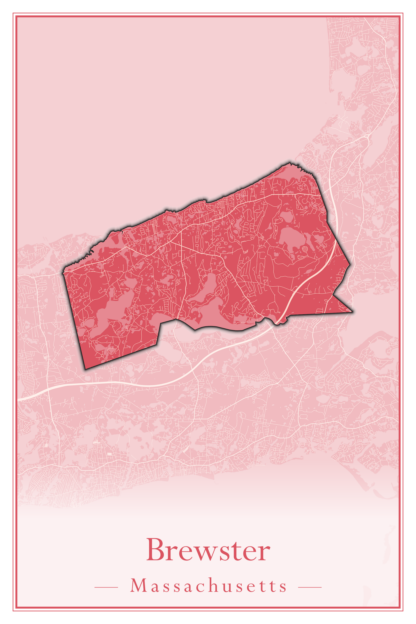 Massachusetts Towns - Street Map (Braintree - Brimfield)