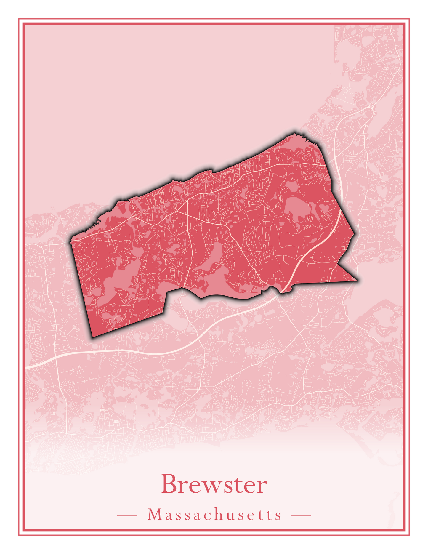 Massachusetts Towns - Street Map (Braintree - Brimfield)