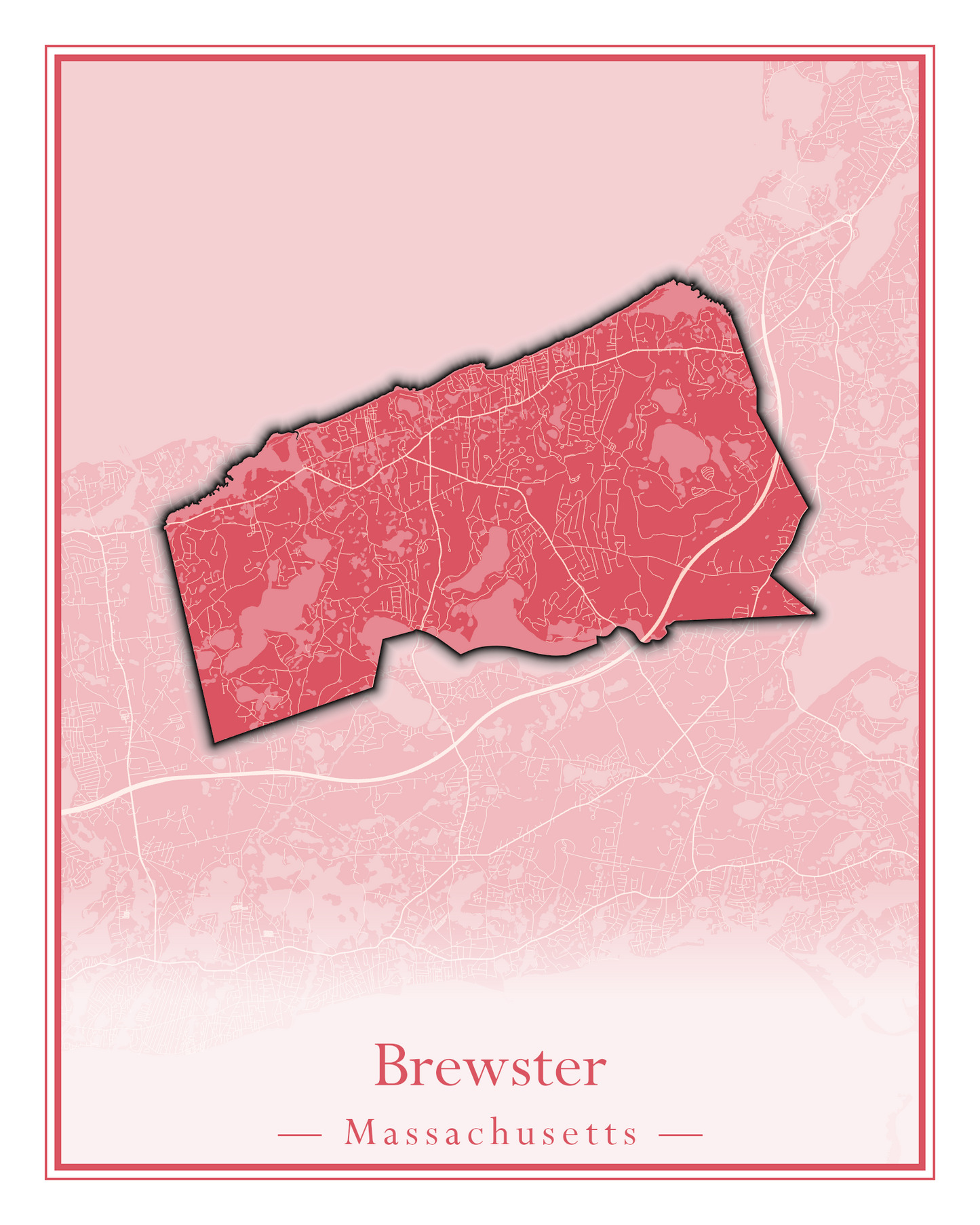 Massachusetts Towns - Street Map (Braintree - Brimfield)