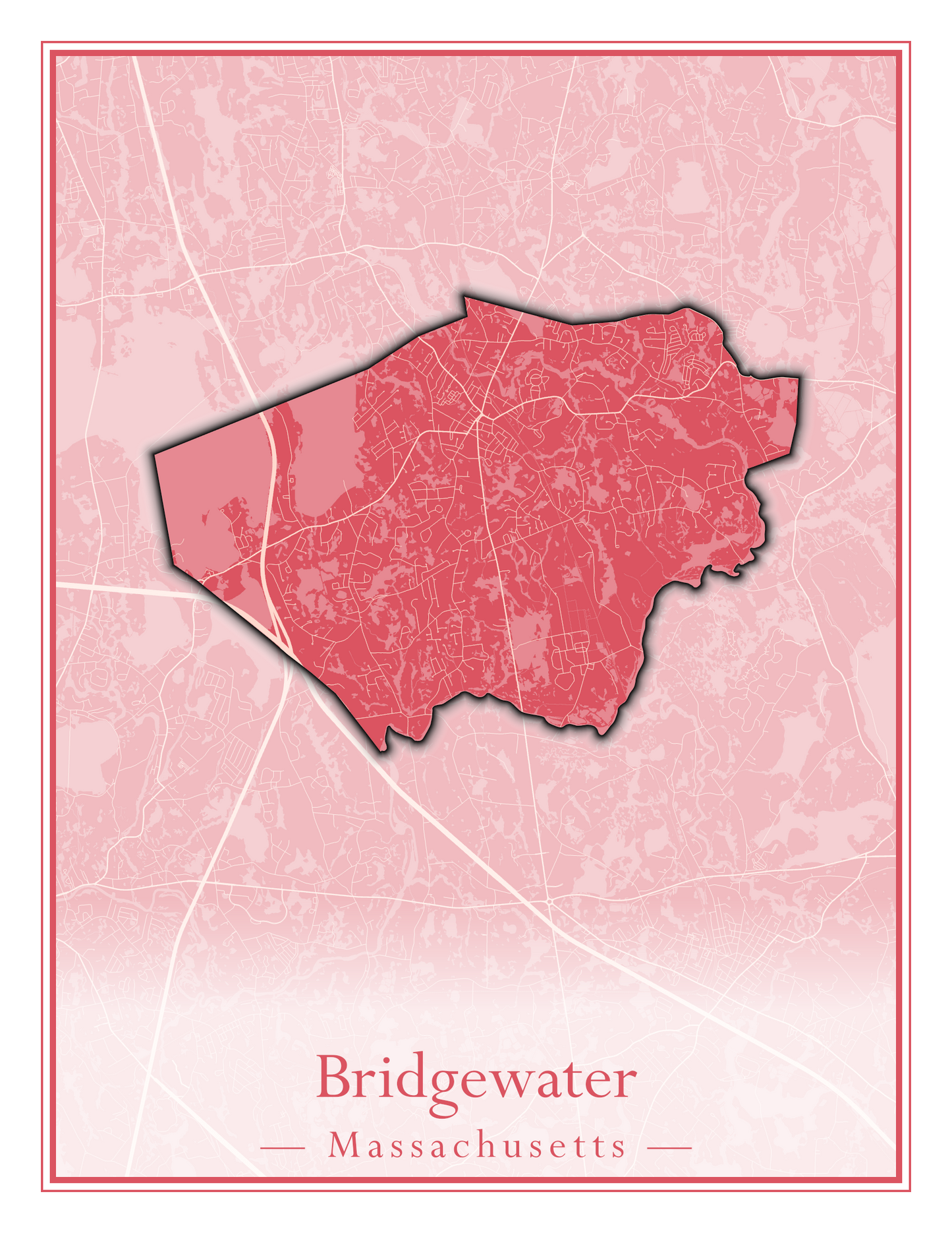 Massachusetts Towns - Street Map (Braintree - Brimfield)