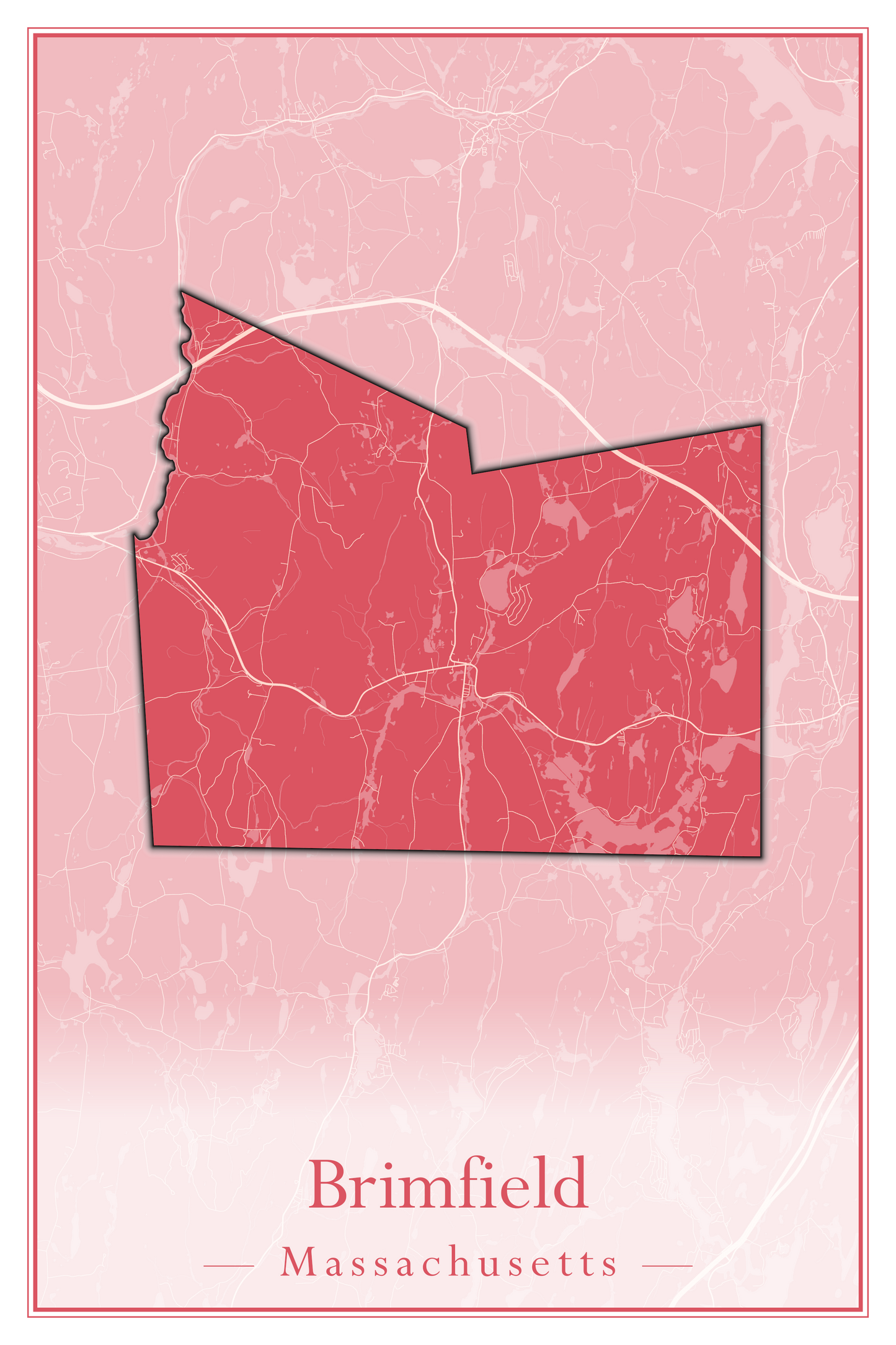 Massachusetts Towns - Street Map (Braintree - Brimfield)