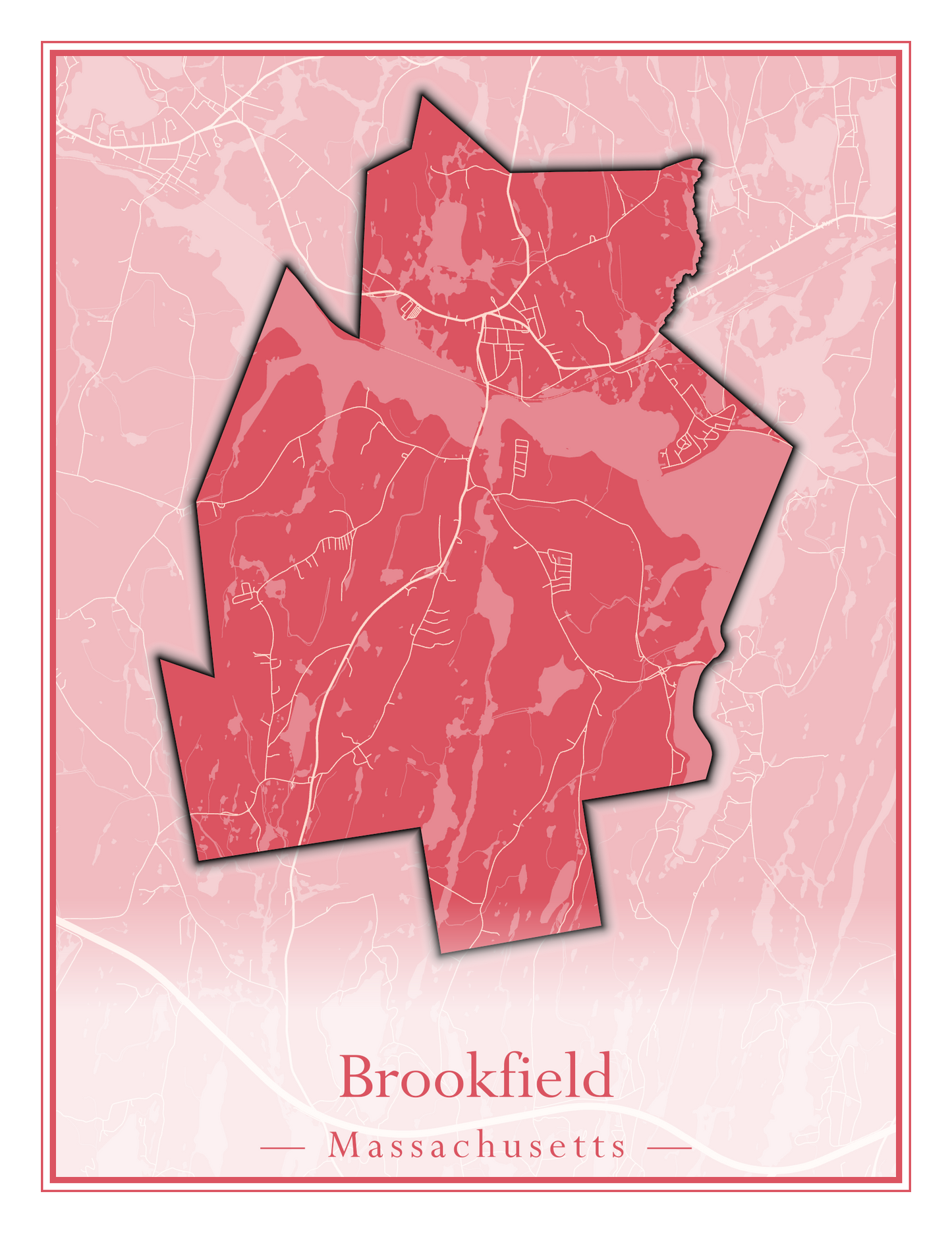 Massachusetts Towns - Street Map (Brockton - Buckland)