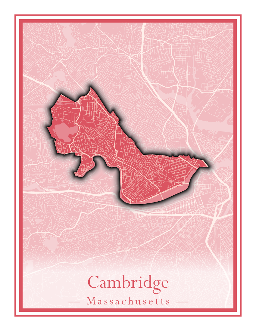 Massachusetts Towns - Street Map (Burlington - Carlisle)