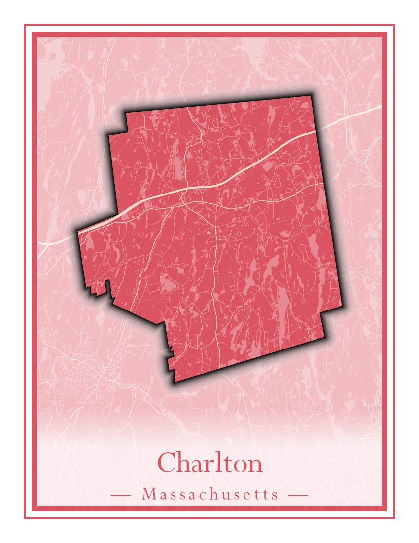 Massachusetts Towns - Street Map (Carver - Chatham)