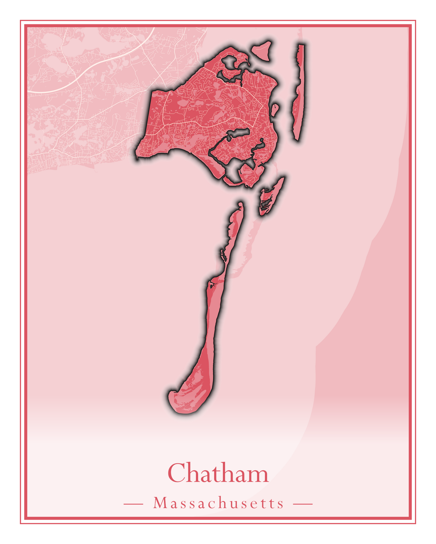 Massachusetts Towns - Street Map (Carver - Chatham)