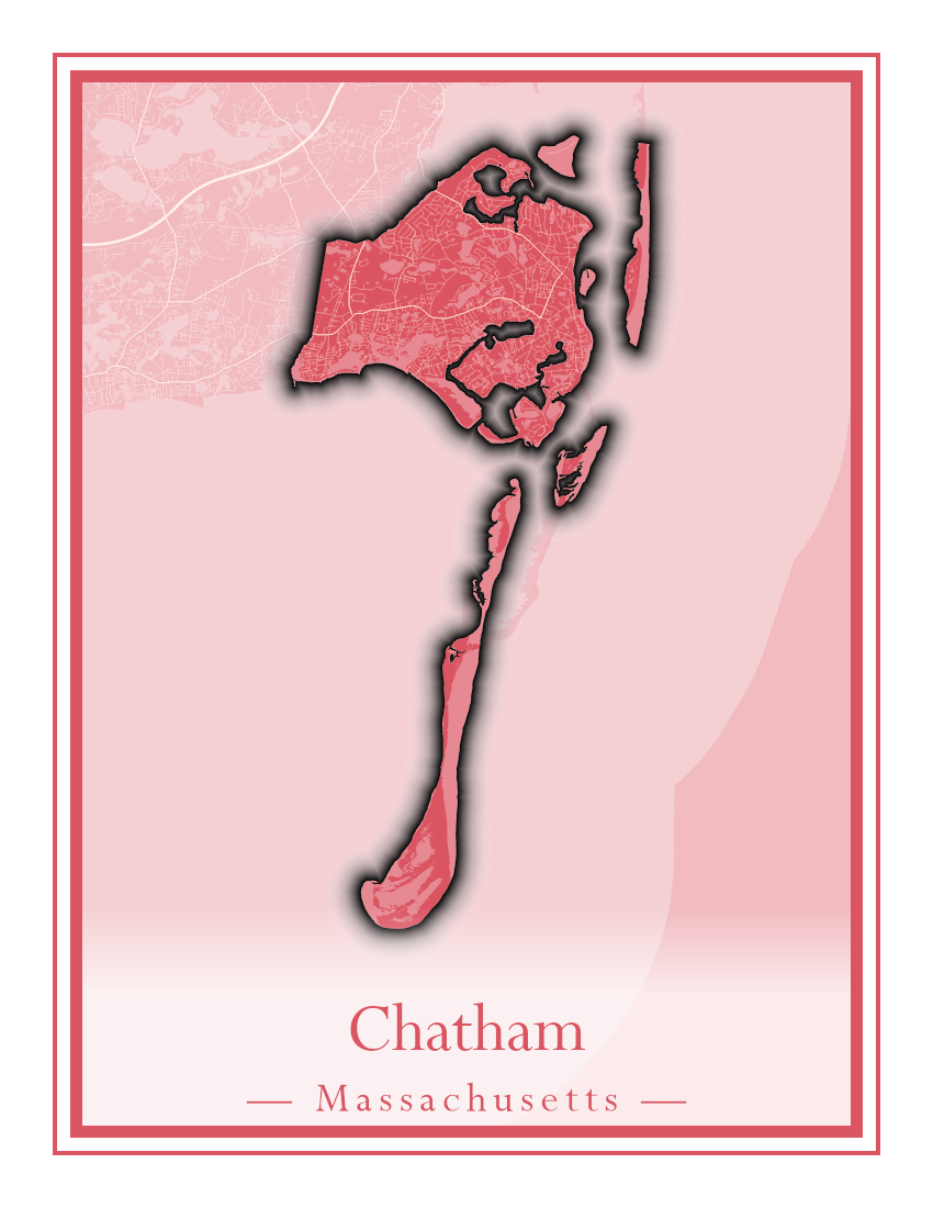 Massachusetts Towns - Street Map (Carver - Chatham)