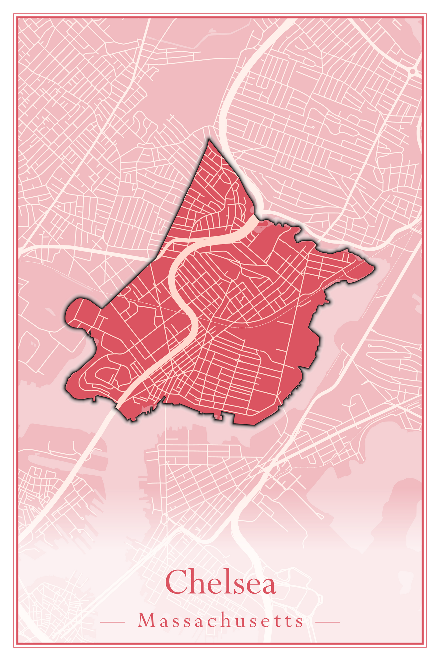 Massachusetts Towns - Street Map (Chelmsford - Chester)