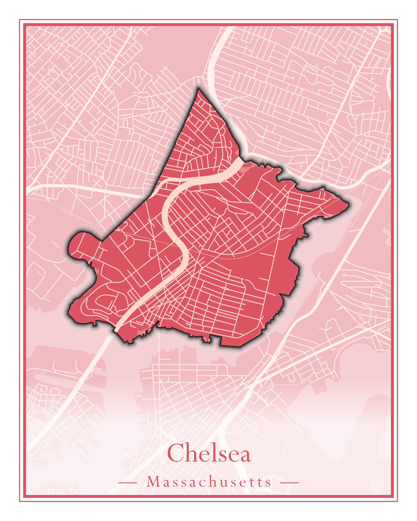 Massachusetts Towns - Street Map (Chelmsford - Chester)