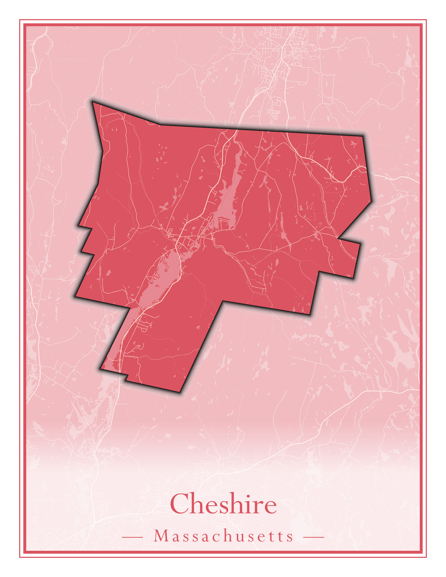 Massachusetts Towns - Street Map (Chelmsford - Chester)