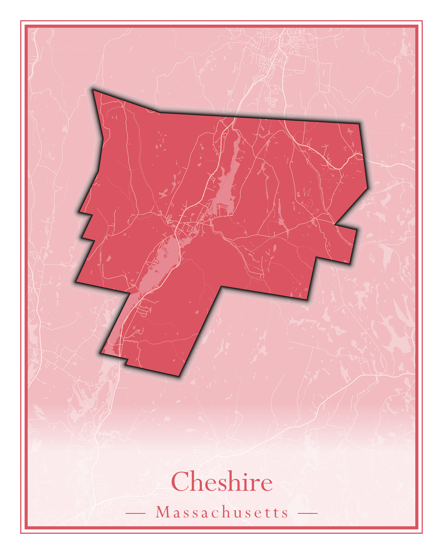 Massachusetts Towns - Street Map (Chelmsford - Chester)