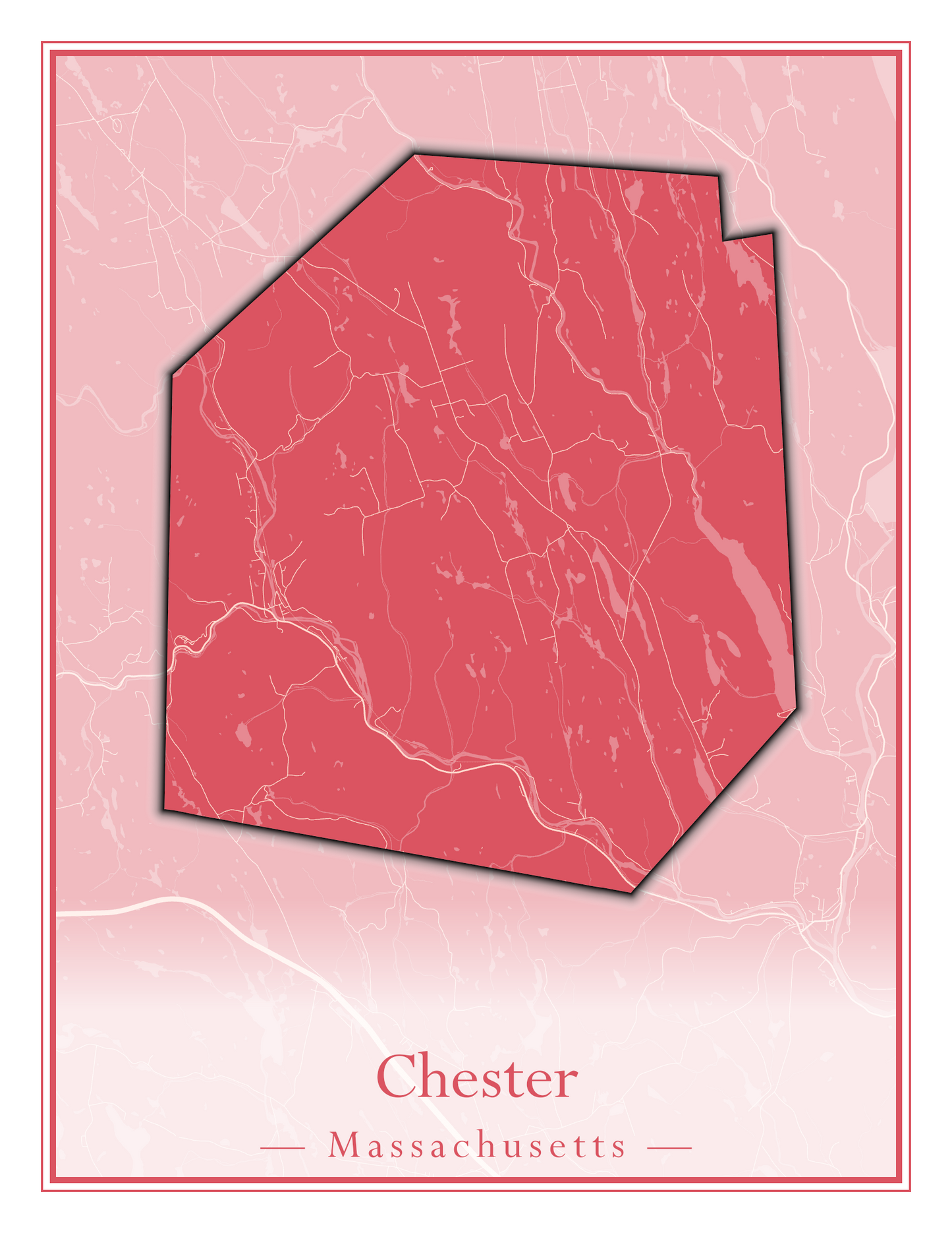 Massachusetts Towns - Street Map (Chelmsford - Chester)