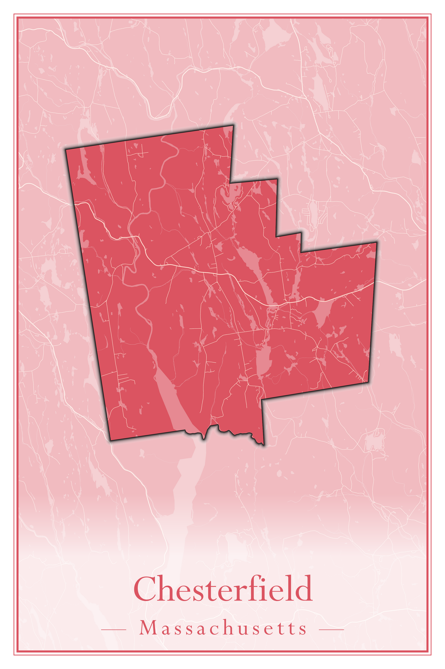 Massachusetts Towns - Street Map (Chesterfield - Clarksburg)