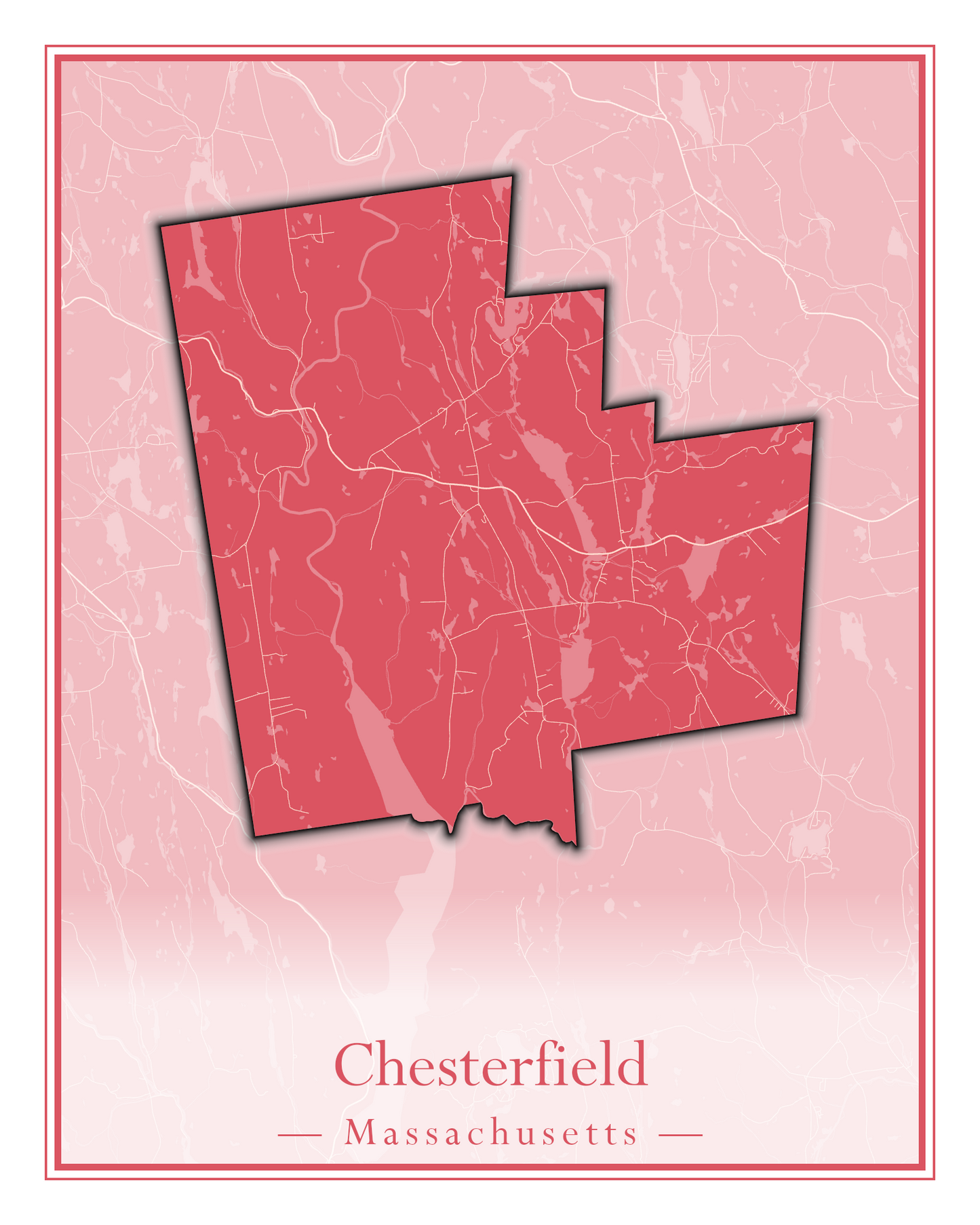 Massachusetts Towns - Street Map (Chesterfield - Clarksburg)