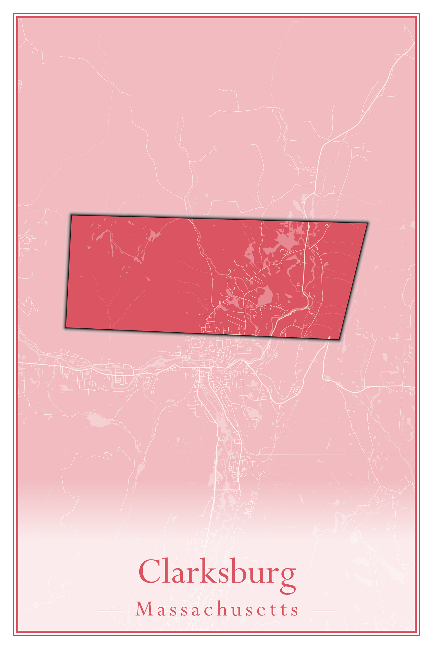 Massachusetts Towns - Street Map (Chesterfield - Clarksburg)