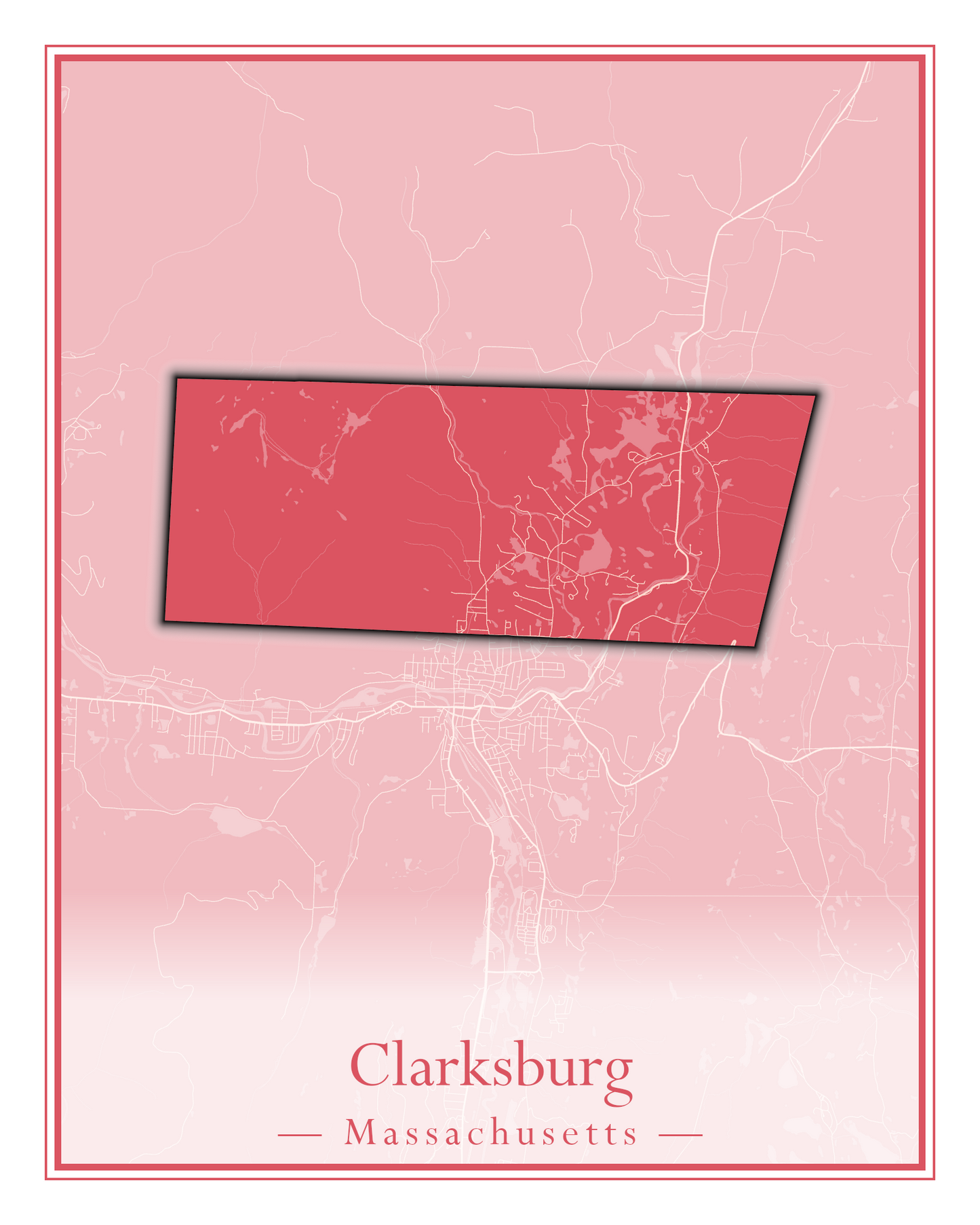 Massachusetts Towns - Street Map (Chesterfield - Clarksburg)