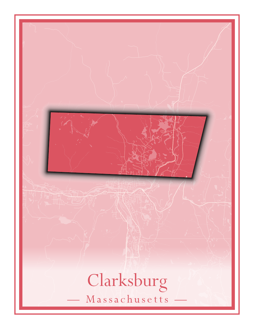 Massachusetts Towns - Street Map (Chesterfield - Clarksburg)