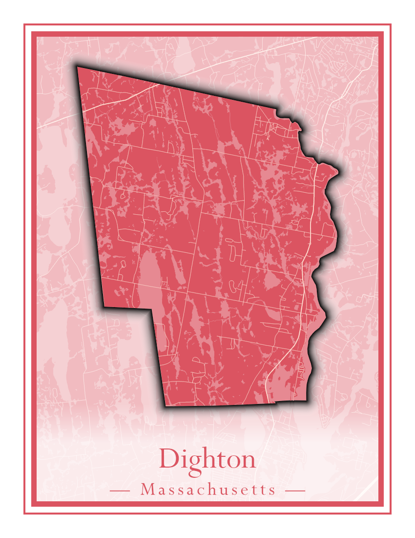 Massachusetts Towns - Street Map (Dighton - Dracut)