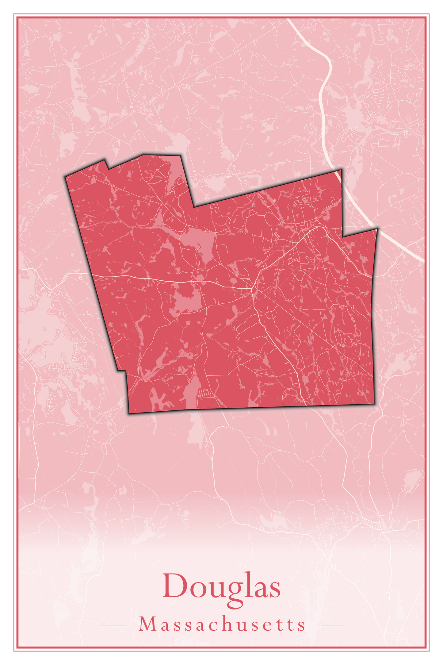 Massachusetts Towns - Street Map (Dighton - Dracut)