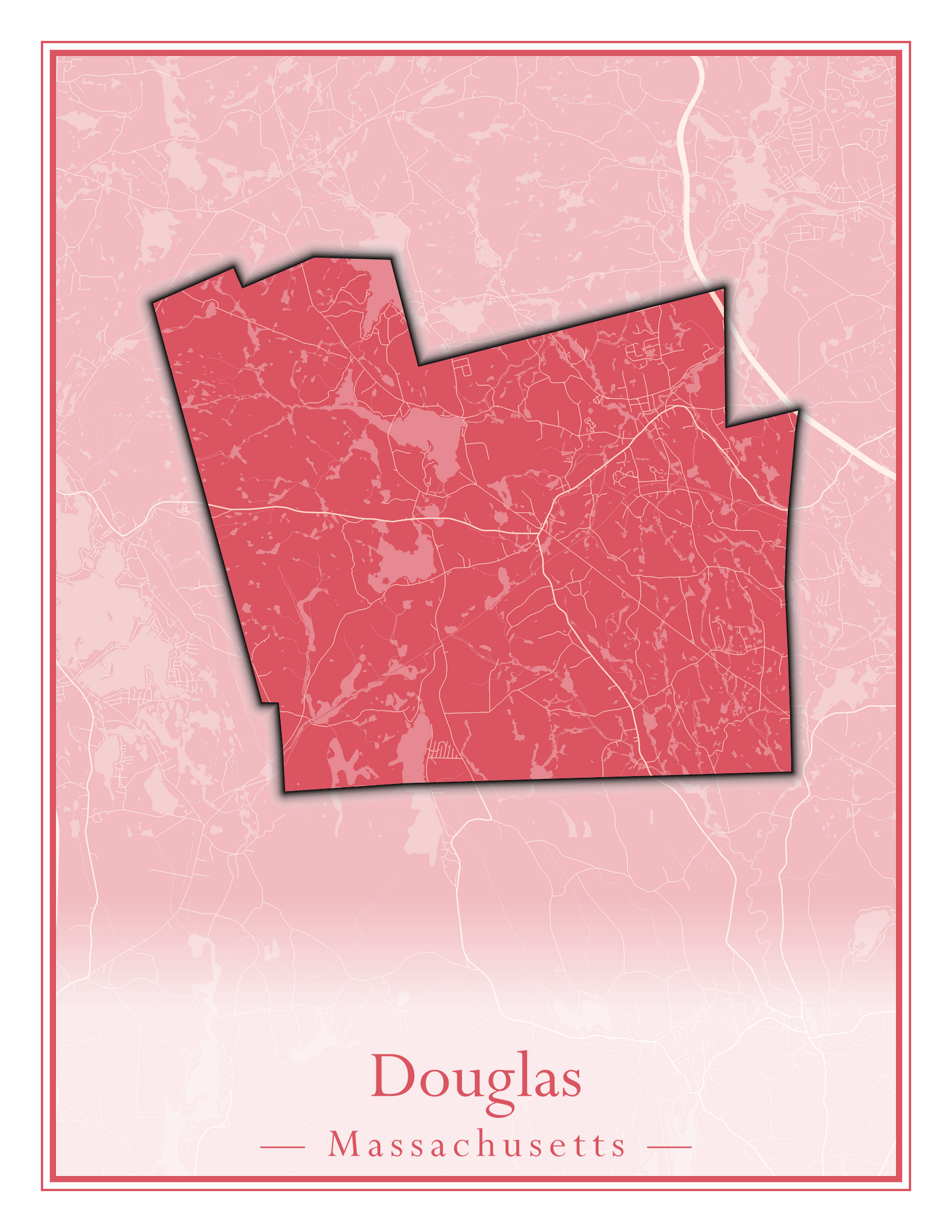 Massachusetts Towns - Street Map (Dighton - Dracut)