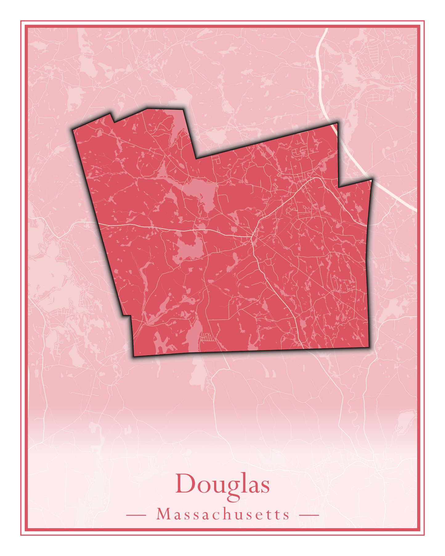 Massachusetts Towns - Street Map (Dighton - Dracut)