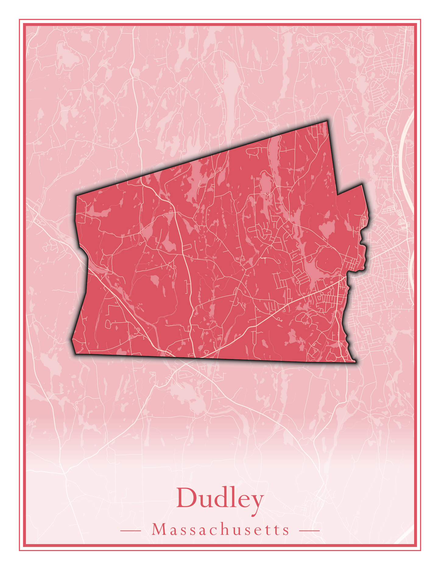 Massachusetts Towns - Street Map (Dudley - East Bridgewater)