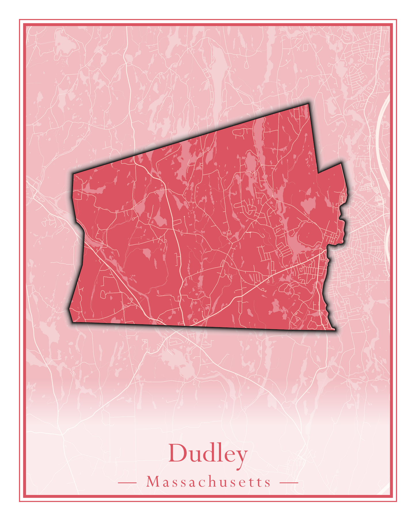 Massachusetts Towns - Street Map (Dudley - East Bridgewater)