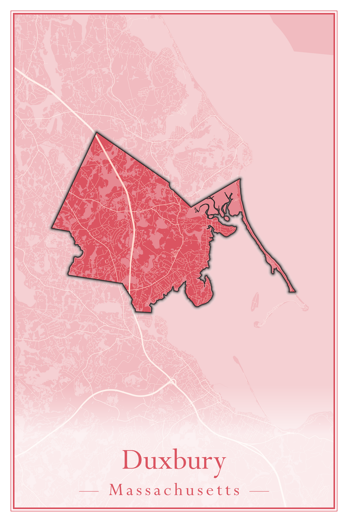 Massachusetts Towns - Street Map (Dudley - East Bridgewater)