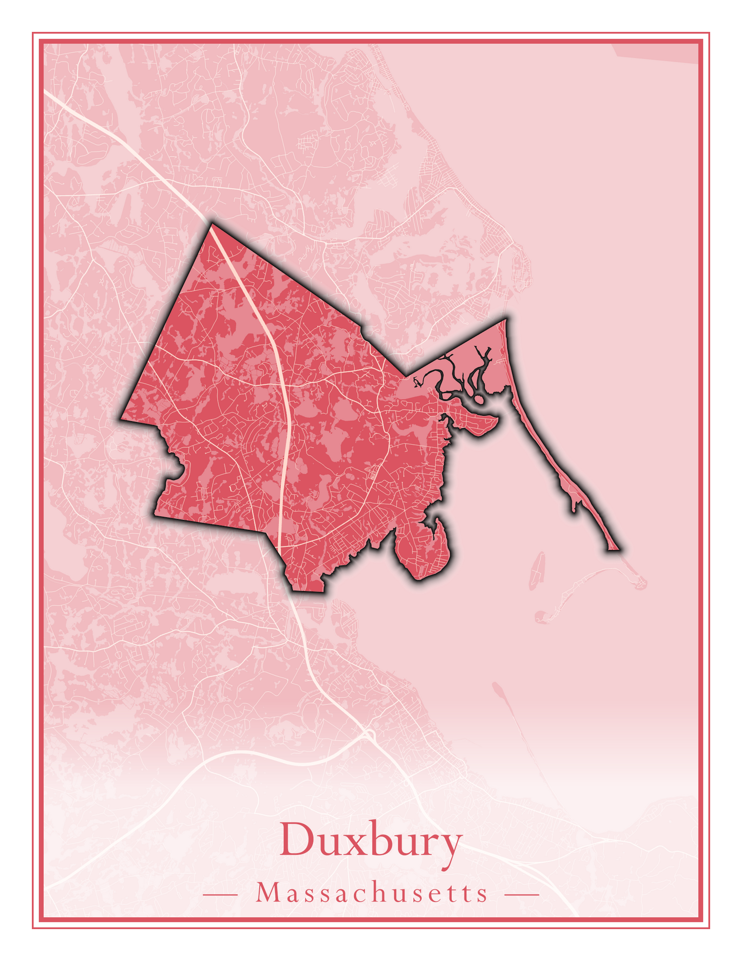 Massachusetts Towns - Street Map (Dudley - East Bridgewater)