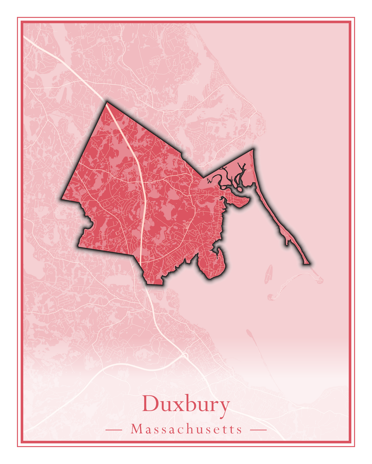 Massachusetts Towns - Street Map (Dudley - East Bridgewater)