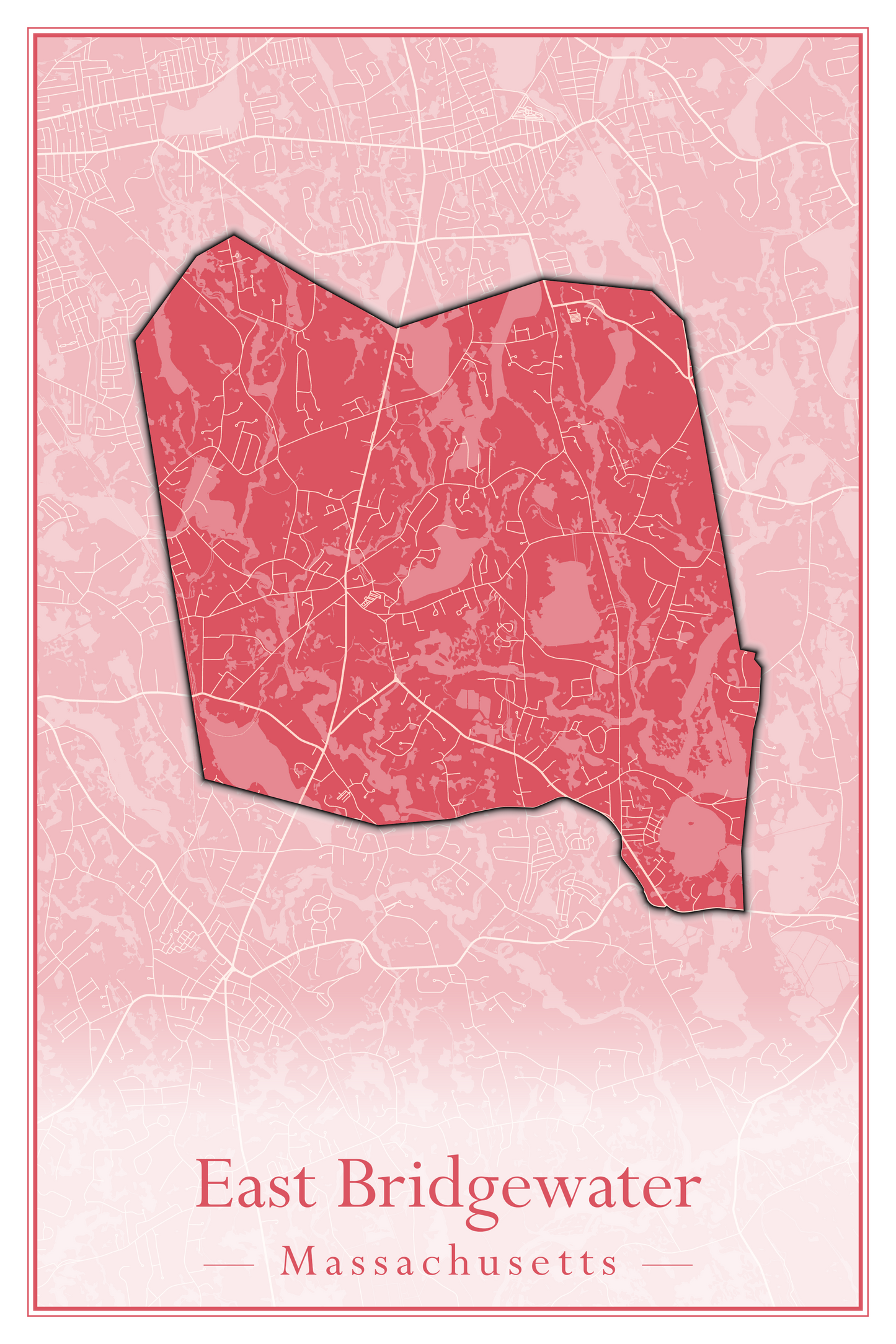 Massachusetts Towns - Street Map (Dudley - East Bridgewater)