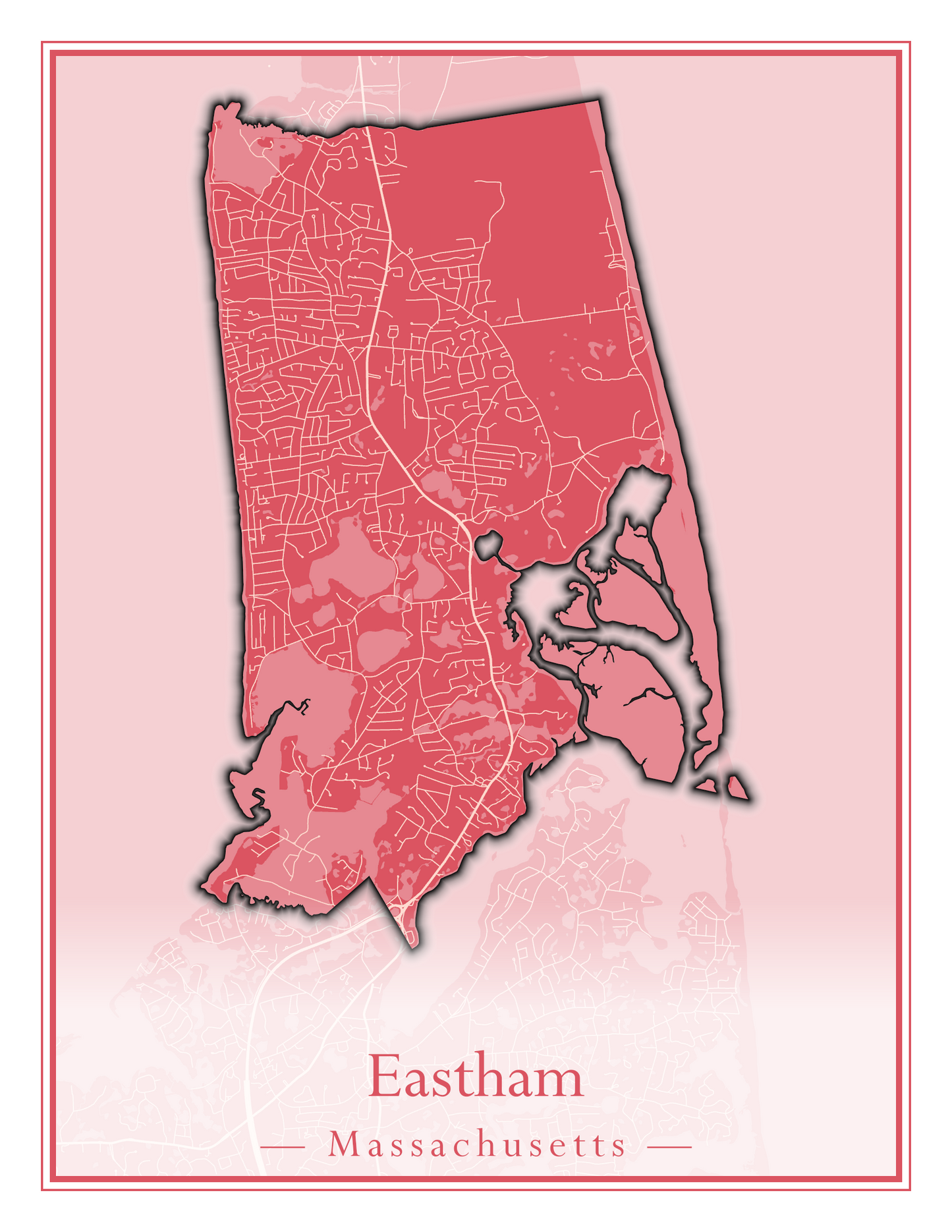 Massachusetts Towns - Street Map (East Brookfield - Easthampton)