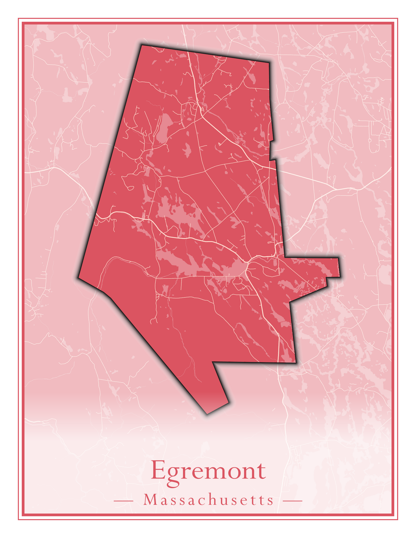 Massachusetts Towns - Street Map (Easton - Erving)