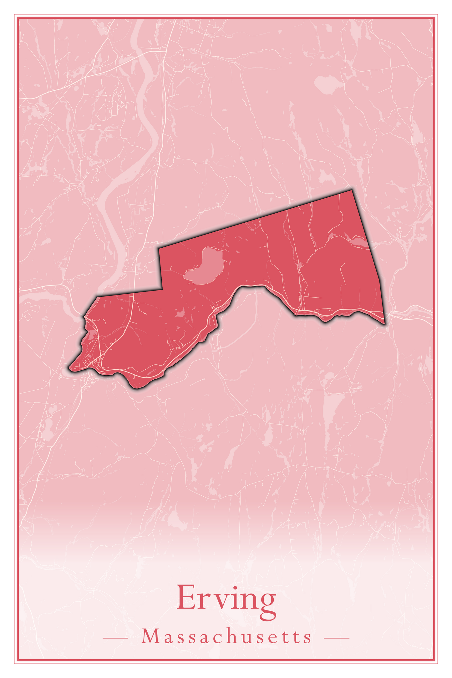 Massachusetts Towns - Street Map (Easton - Erving)