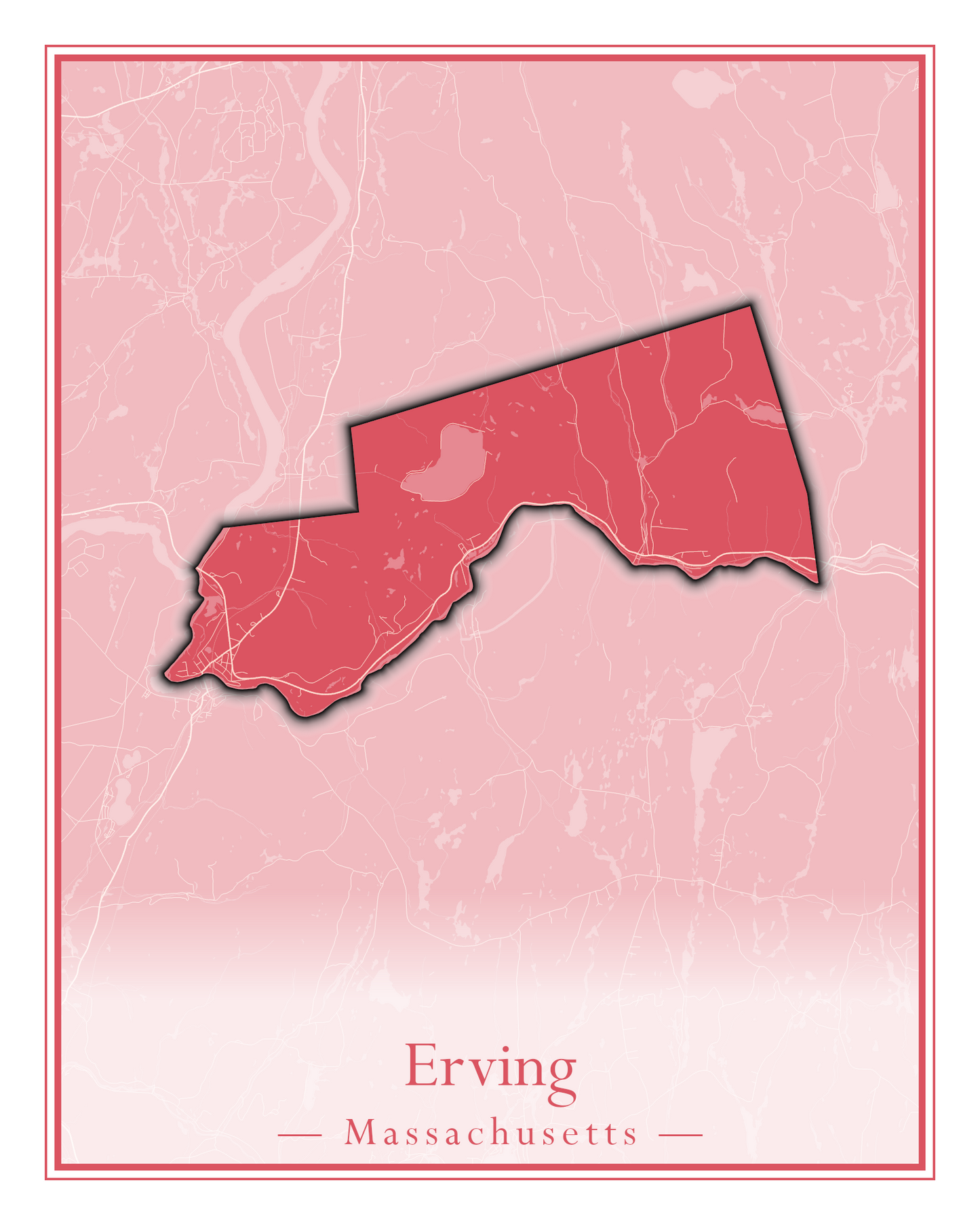 Massachusetts Towns - Street Map (Easton - Erving)