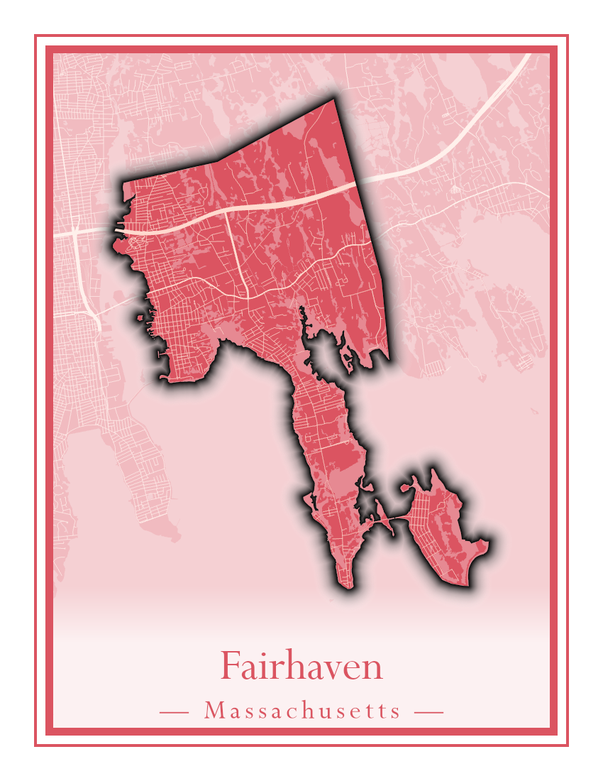 Massachusetts Towns - Street Map (Essex - Fall River)