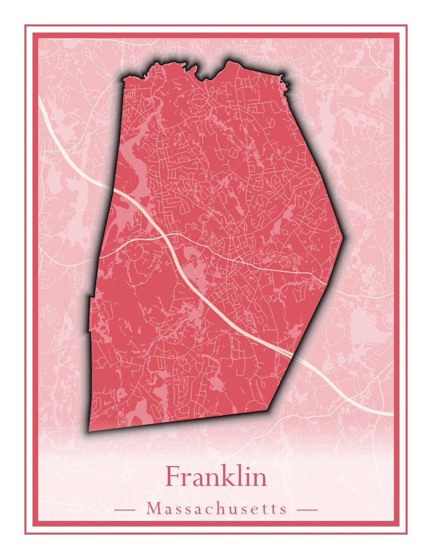 Massachusetts Towns - Street Map (Framingham - Gardner)