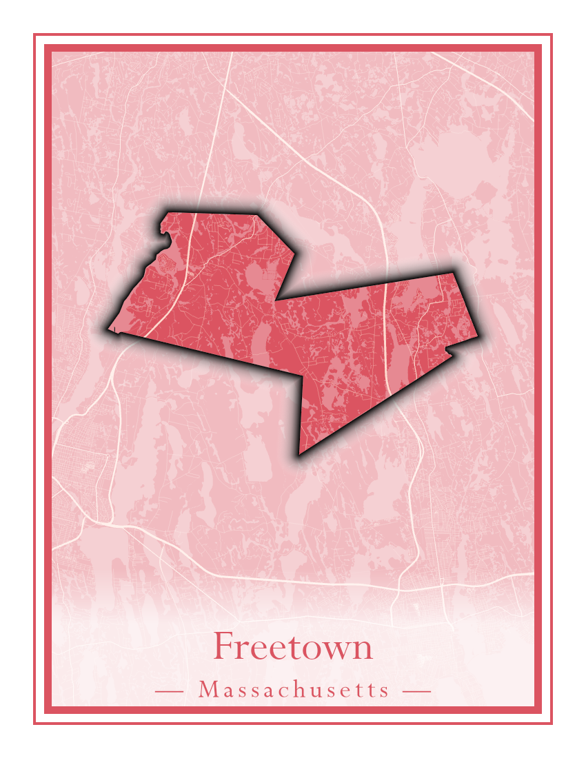 Massachusetts Towns - Street Map (Framingham - Gardner)