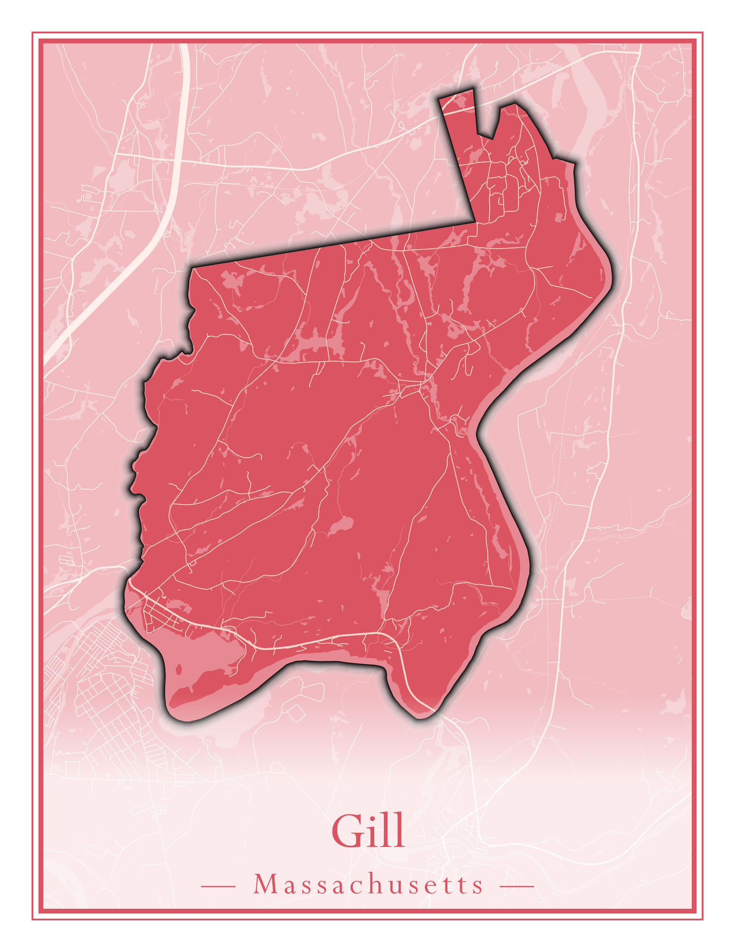 Massachusetts Towns - Street Map (Georgetown - Goshen)