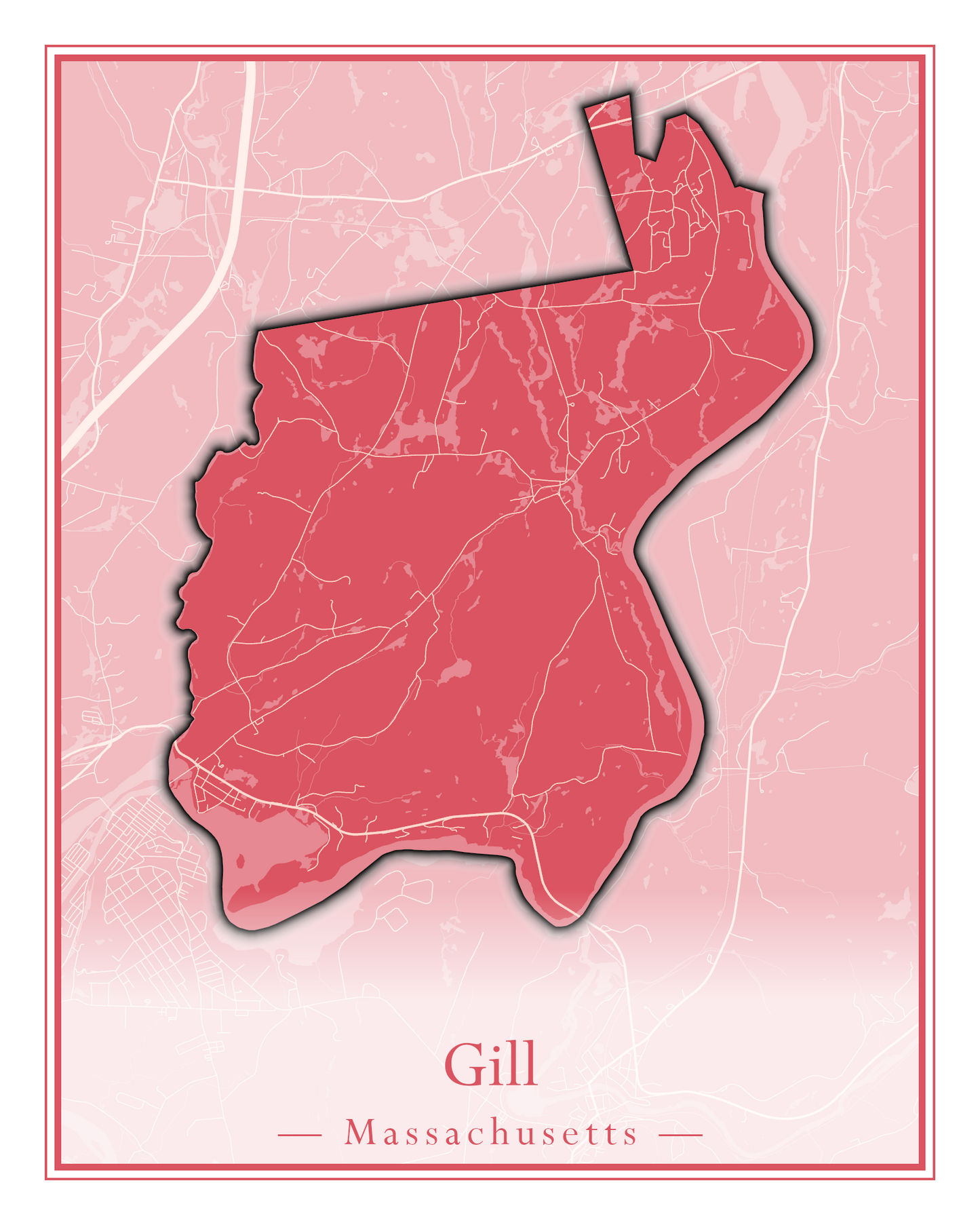 Massachusetts Towns - Street Map (Georgetown - Goshen)