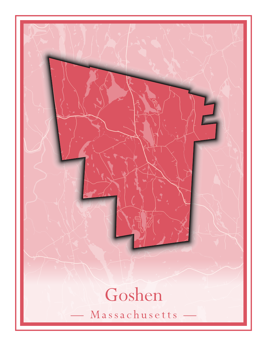 Massachusetts Towns - Street Map (Georgetown - Goshen)