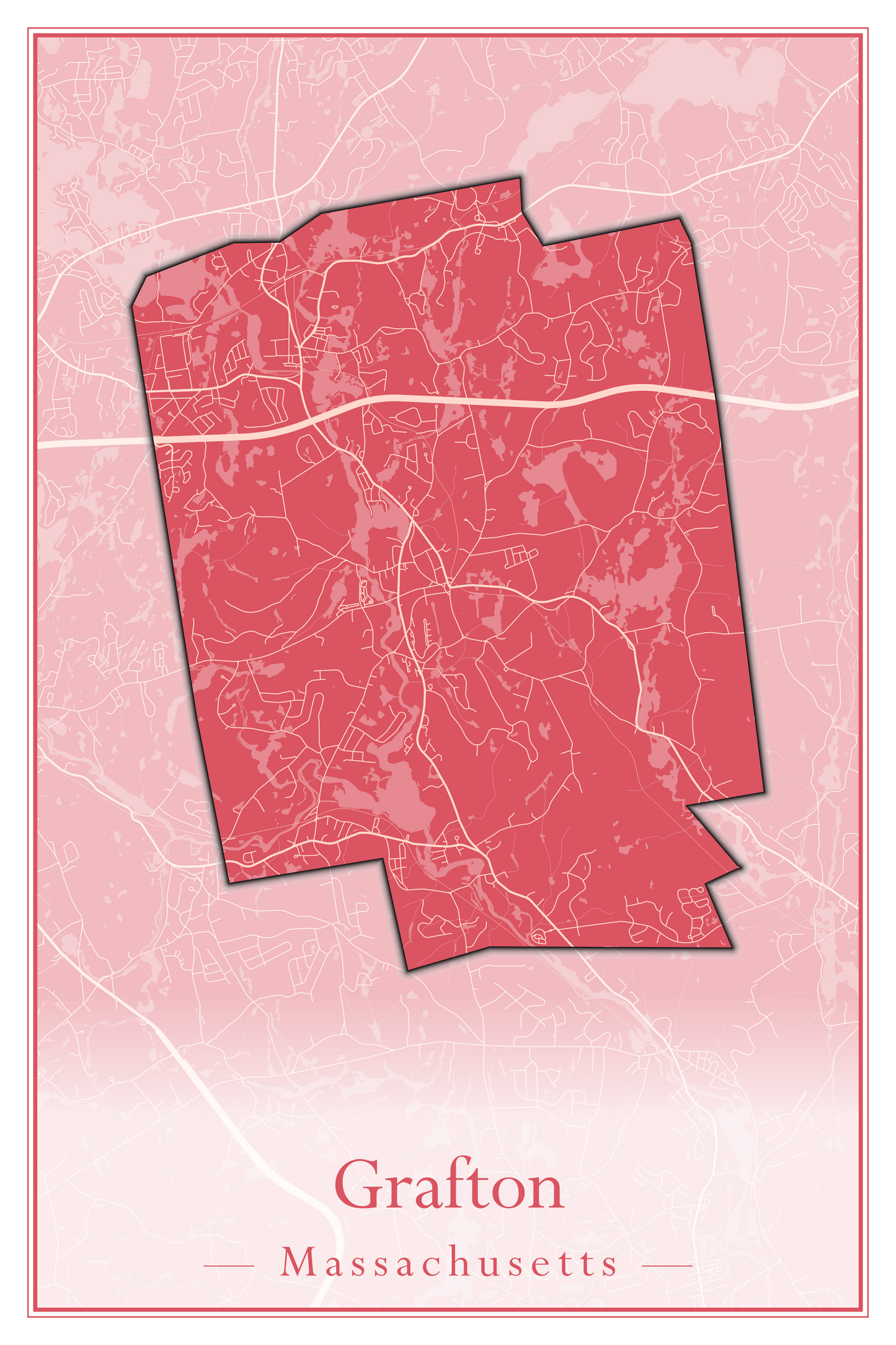 Massachusetts Towns - Street Map (Gosnold - Granville)