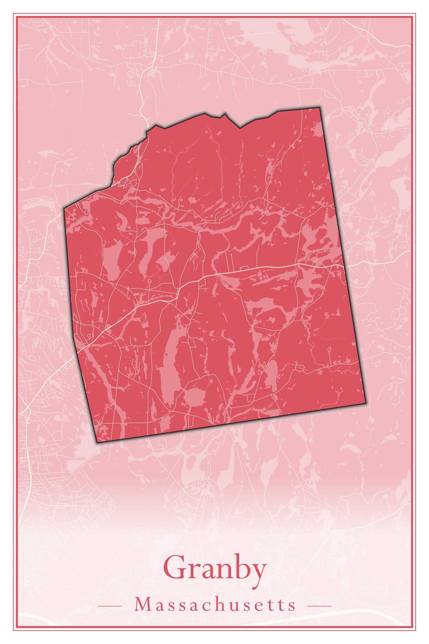 Massachusetts Towns - Street Map (Gosnold - Granville)