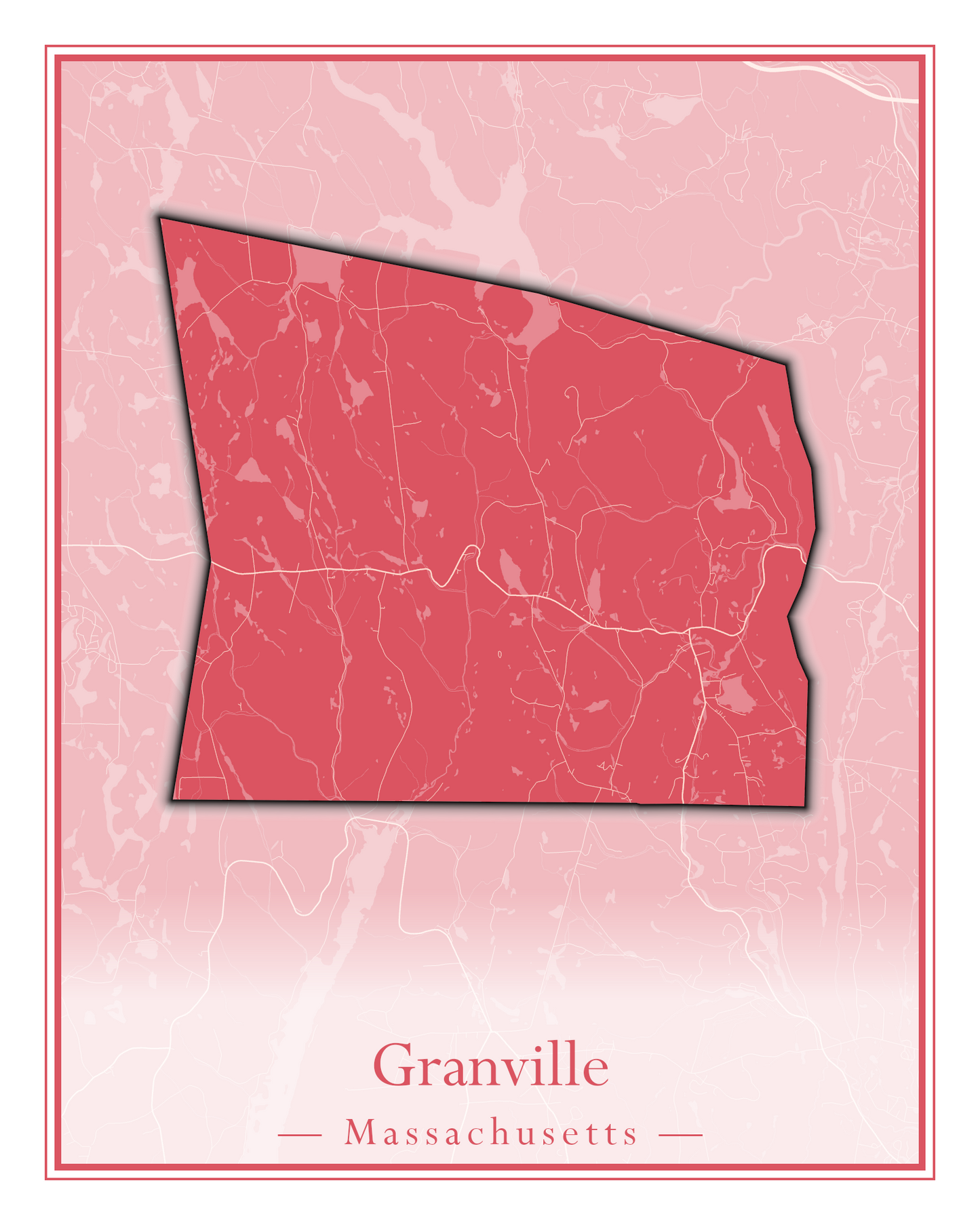 Massachusetts Towns - Street Map (Gosnold - Granville)